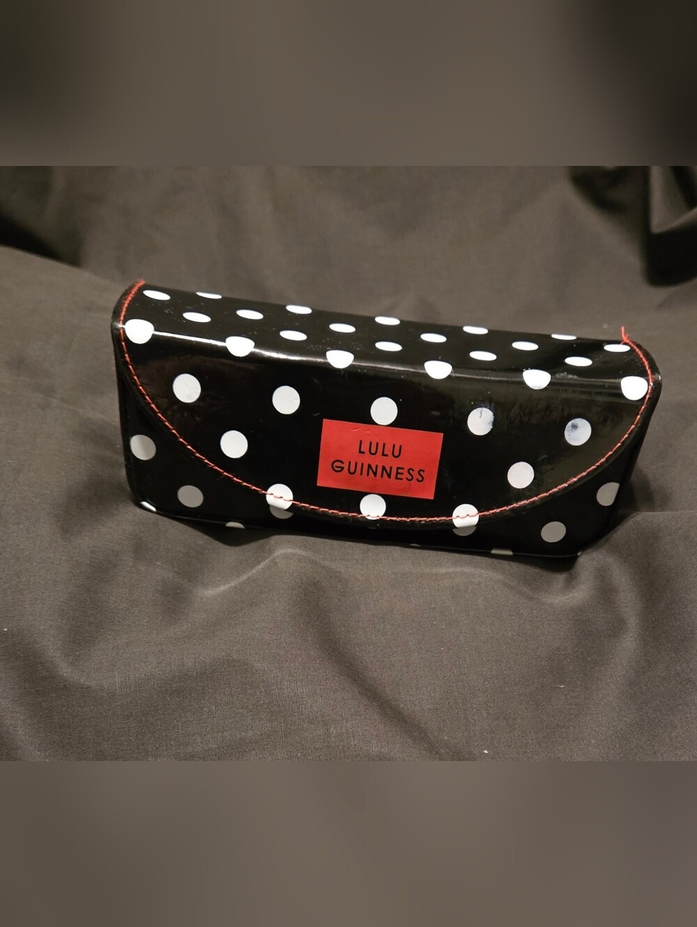 Lulu Guinness Vtg Inspired Hard Case Glasses Case 6.25x2.5x2"